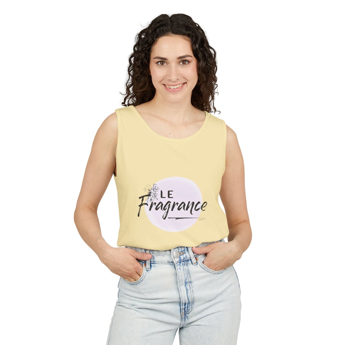 Floral Tank Top - 'Le Fragrance' Design Printify