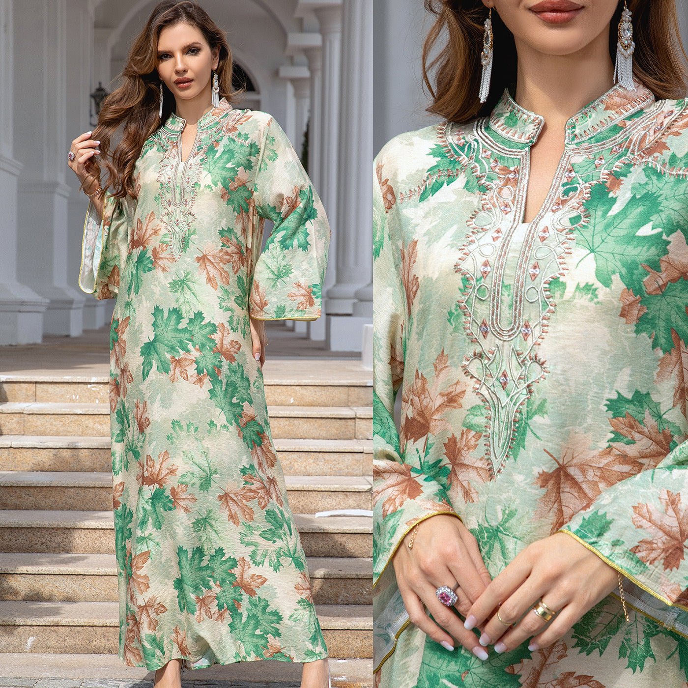 Embroidered Fashion Robe Elegant and Stylish LE Fragrance