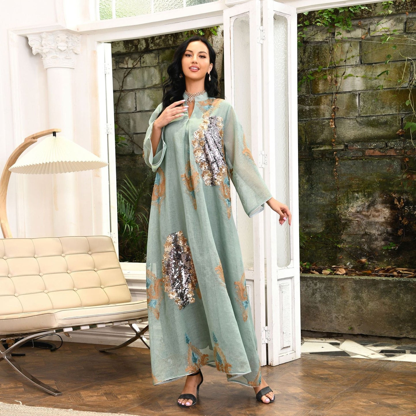 Sequin Embroidered Dress Glamorous LE Fragrance