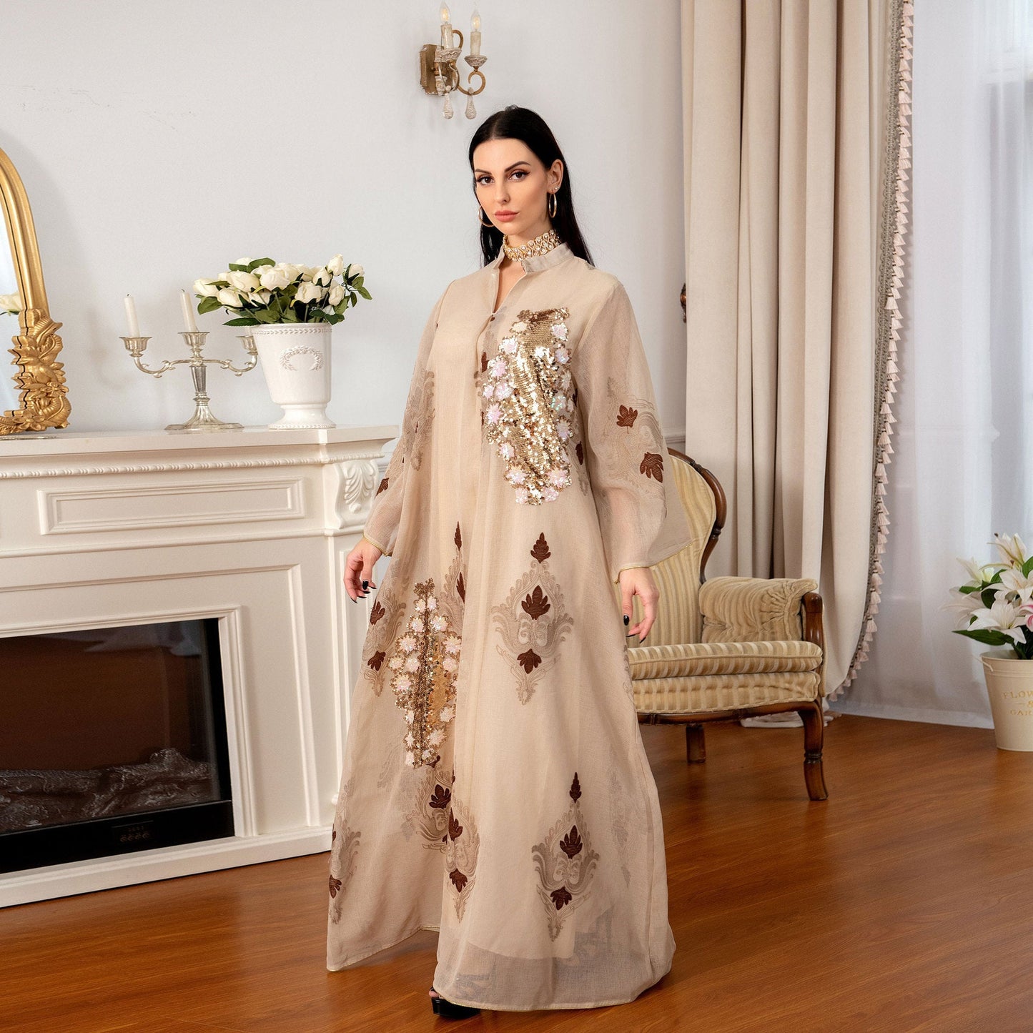 Sequin Embroidered Dress Glamorous LE Fragrance