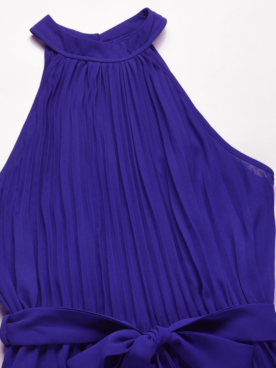 Trendsi Clothing Cutout Tied Pleated Sleeveless Jumpsuit Chic and Stylish Women’s Fashion