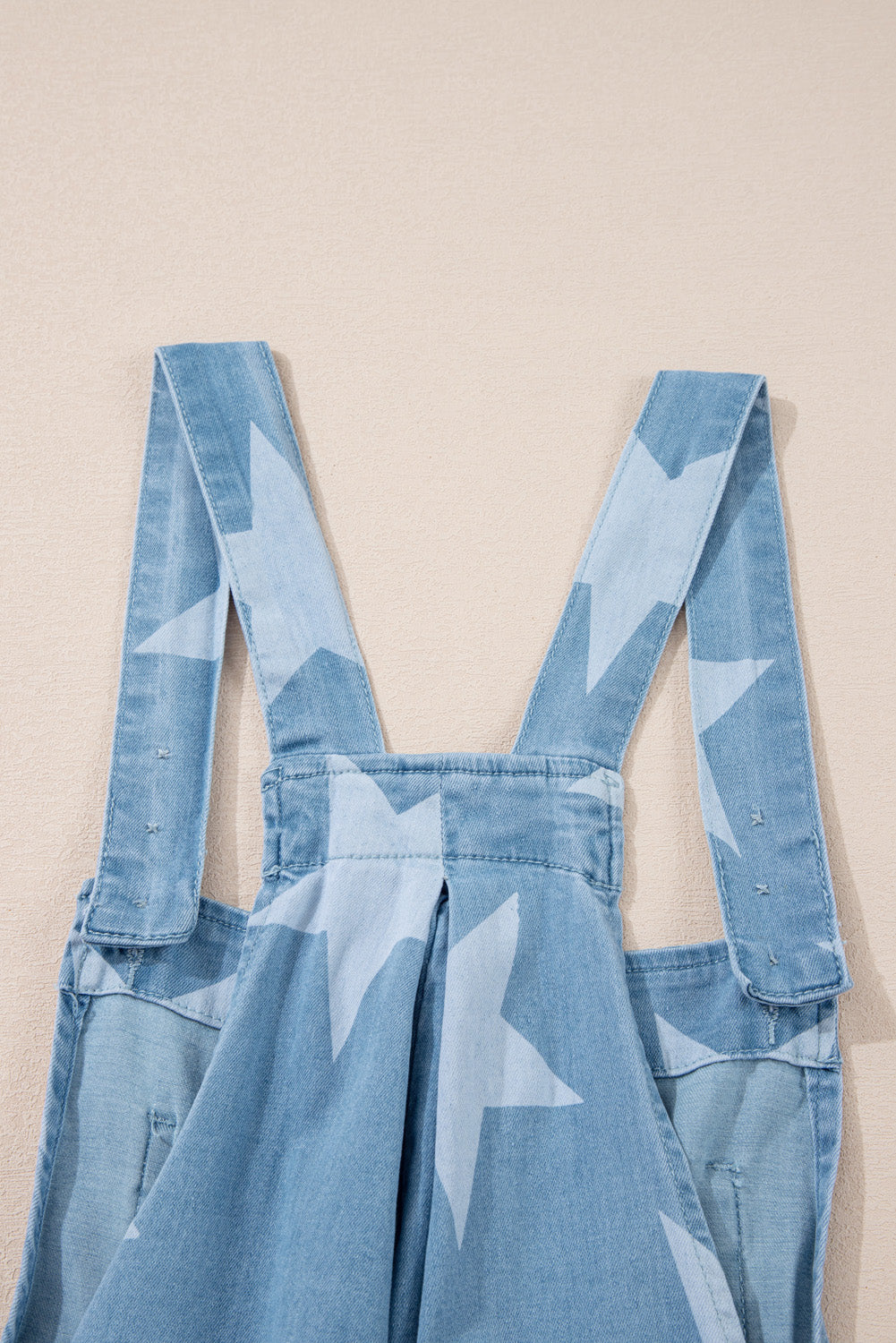 Trendsi Clothing Star Print Square Neck Denim Overalls Stylish & Casual Women’s Jumpsuit for Everyday Wear