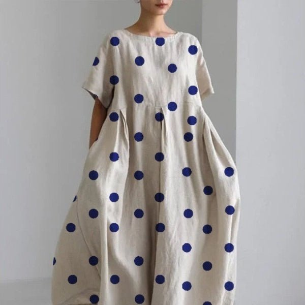 Women’s 3D Printed Cotton-Like Dress – Casual Fashionable Style for Everyday Wear LE Fragrance