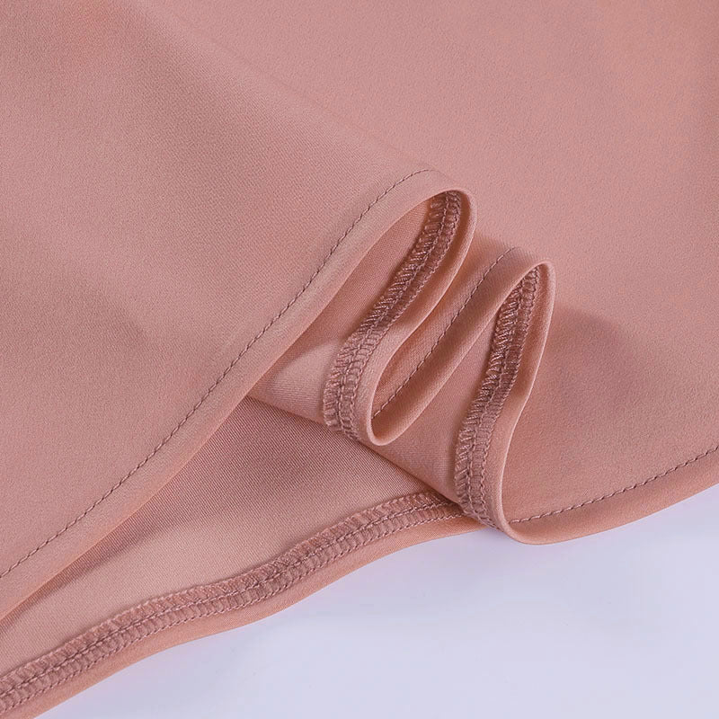 Satin Party Summer Dress  V-Neck Backless for Elegant Occasions LE Fragrance