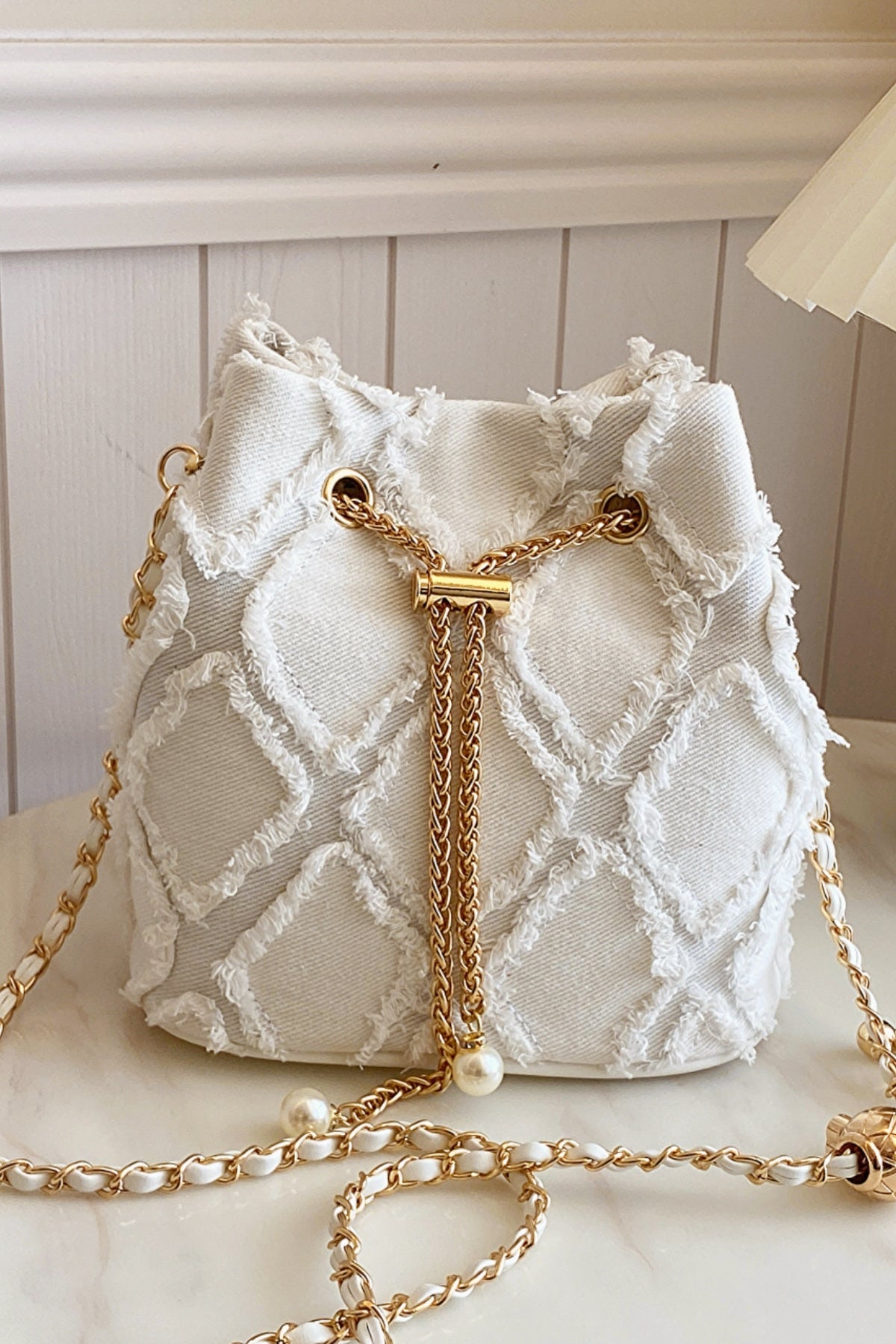 Trendsi Bags Casual Denim Bucket Bag with Raw Edge Finish  Trendy Women’s Shoulder Bag