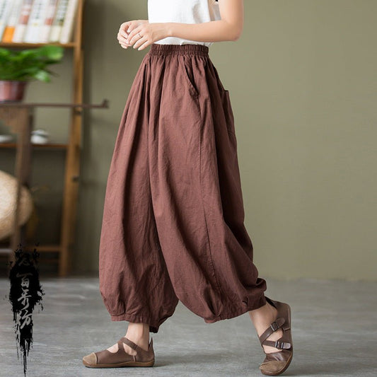 Women’s Cotton Linen Bloomers LE Fragrance