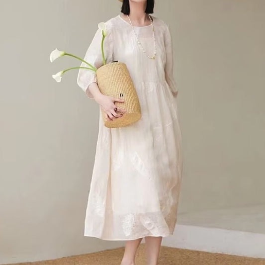 Women’s Fashion Personality Linen Dress  Stylish Trendsi