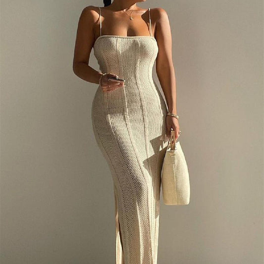 Women’s Fashionable Knitted Sweater Dress Cozy and Stylish Fall/Winter Outfit LE FRAGRANCE